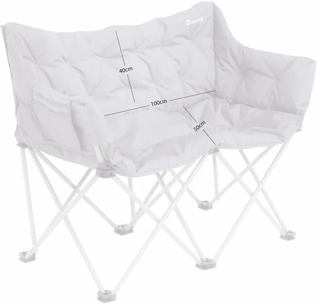 Outwell Sardis Lake Tweepersoons Vouwstoel - Grijs - Afbeelding 3