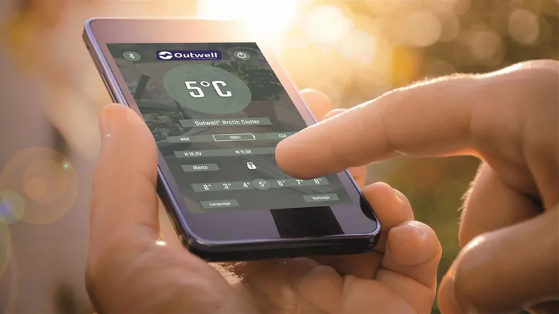 Outwell Arctic Chill 50 Compressor Koelbox - 45 Liter - Blauw - Afbeelding 4