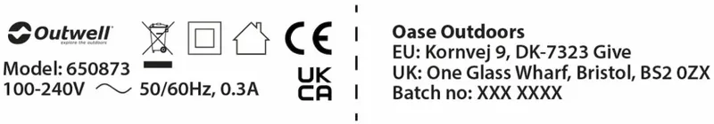 Outwell Pollux Lux Cream Hanglamp Opvouwbaar - Wit - Afbeelding 3