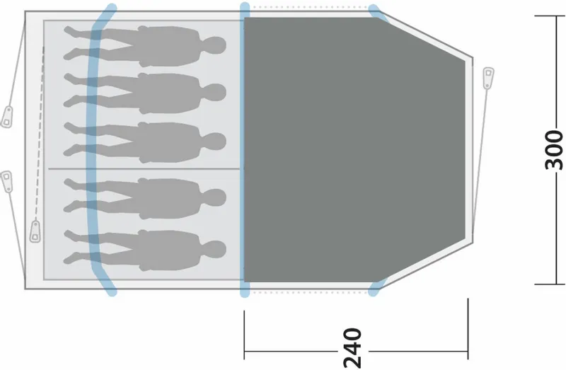Outwell Starhill 5A Vloerkleed - Grijs - Afbeelding 3