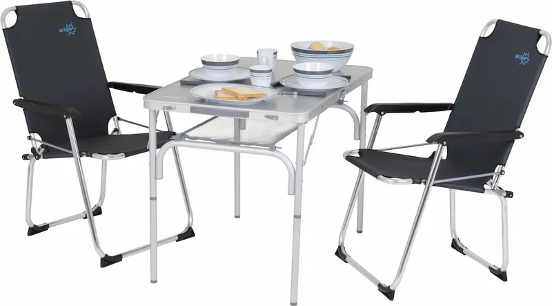 Bo-Camp Premium 90 X 60 Koffermodel Campingtafel - Grijs - Afbeelding 11