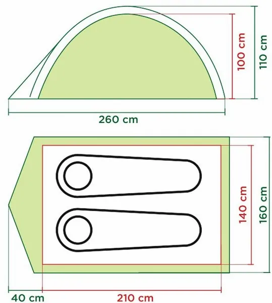 Coleman Darwin 2 Koepeltent - 2 Persoons - Afbeelding 2