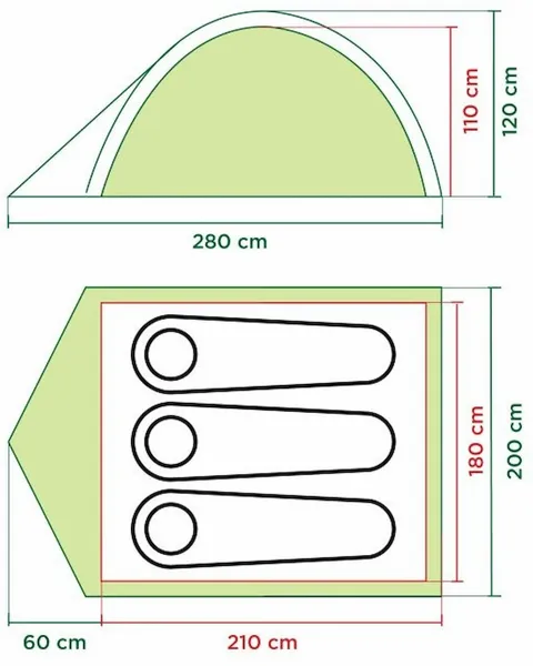 Coleman Darwin 3 Koepeltent - 3 Persoons - Afbeelding 2