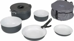 Bo-Camp Camping Keramische Coating Pannenset - 7 Delig