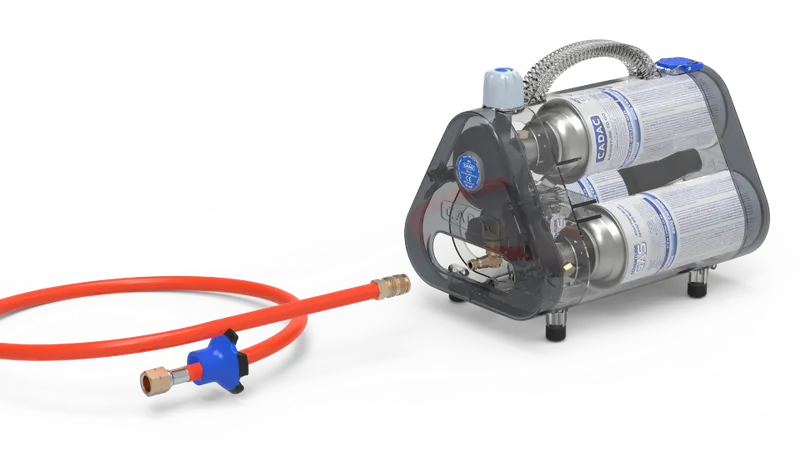 CADAC Trio Power Pak Gasdrukregelaar - Met Gasslang Van 85 Cm