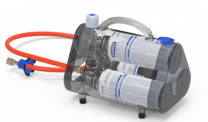 CADAC Trio Power Pak Gasdrukregelaar - Met Gasslang Van 85 Cm - Afbeelding 2