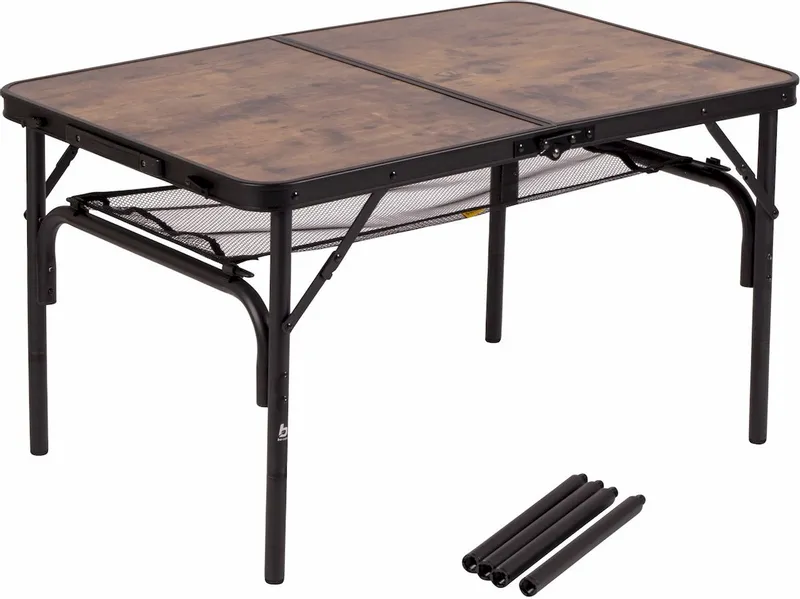 Bo-Camp Industrial Decatur 90 X 60 Campingtafel - Zwart/houtlook - Afbeelding 2