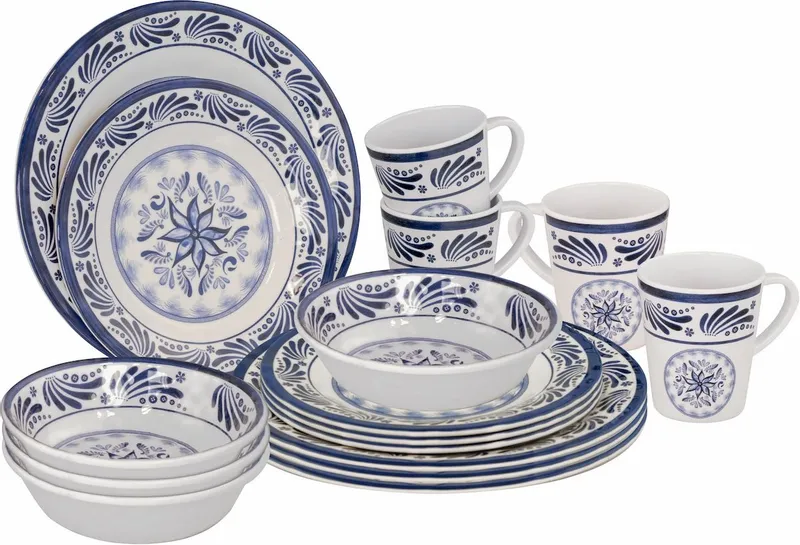 Bo-Camp Old Dutch Melamine Serviesset - 16-delig