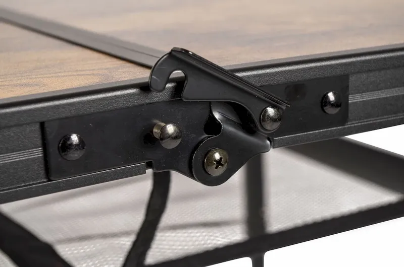Bo-Camp Industrial Decatur 90 X 60 Campingtafel - Zwart/houtlook - Afbeelding 10