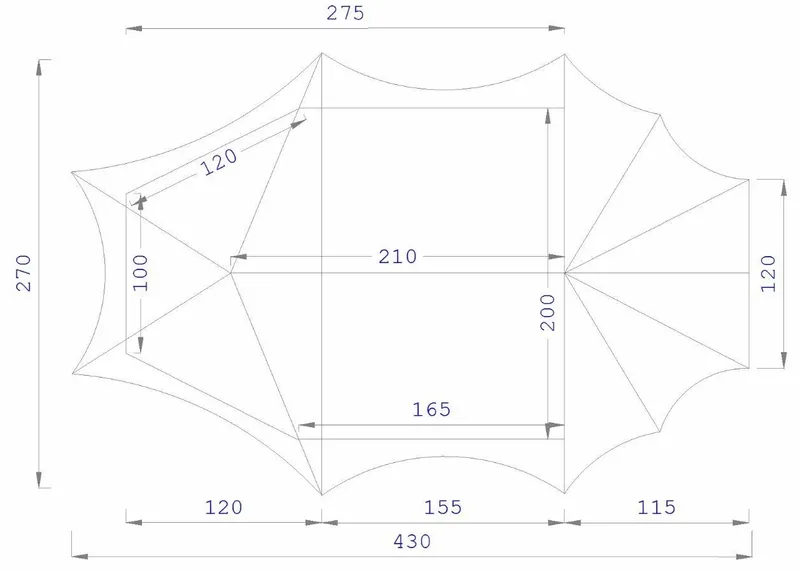 ESVO Bedouin 200 Piramidetent - 2 Persoons - Afbeelding 19